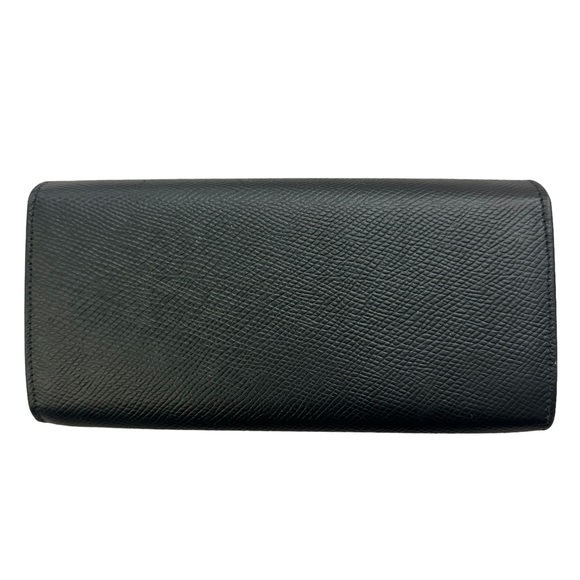 Celine Large Flap Wallet In Grained Calfskin Black - Picture 14 of 16